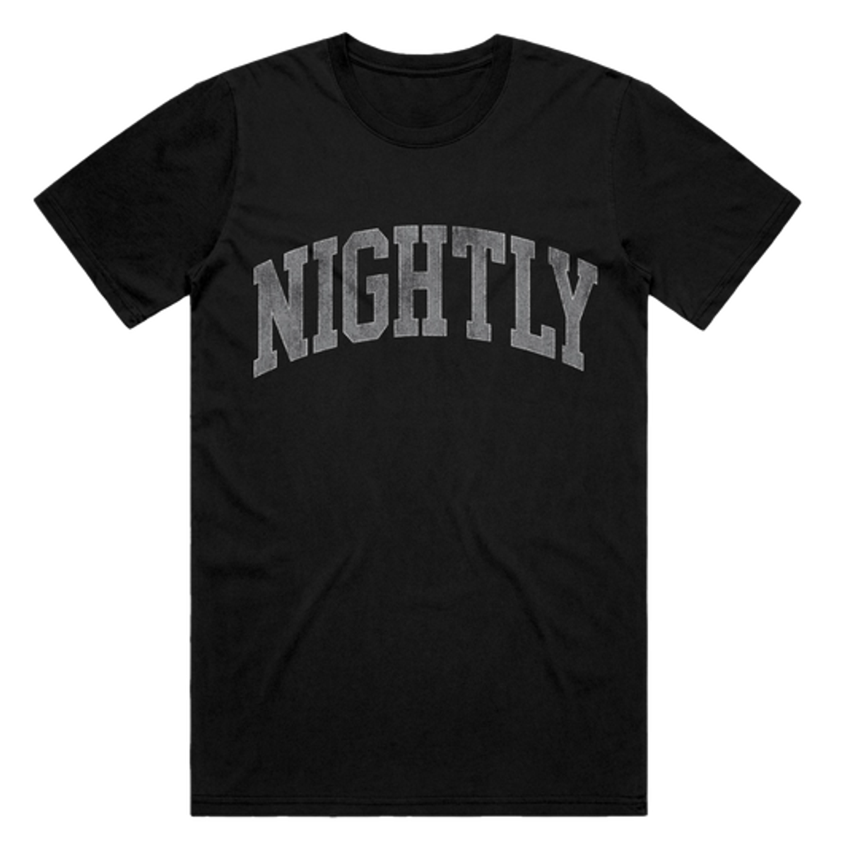 collegiate tee - black