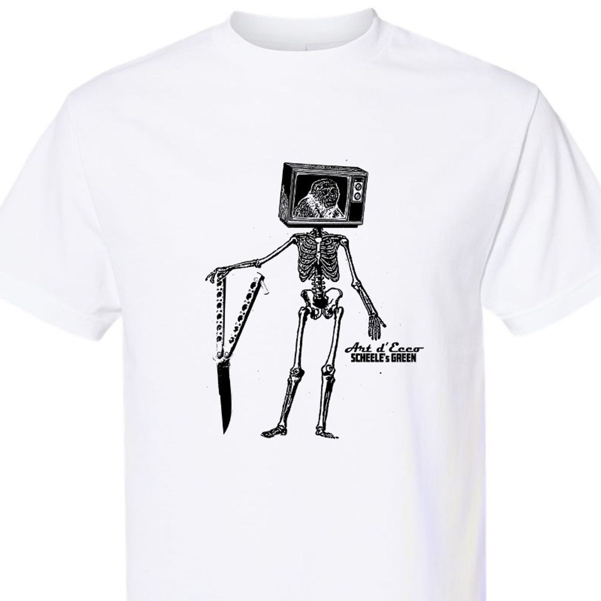 Monkey TV Head WHITE