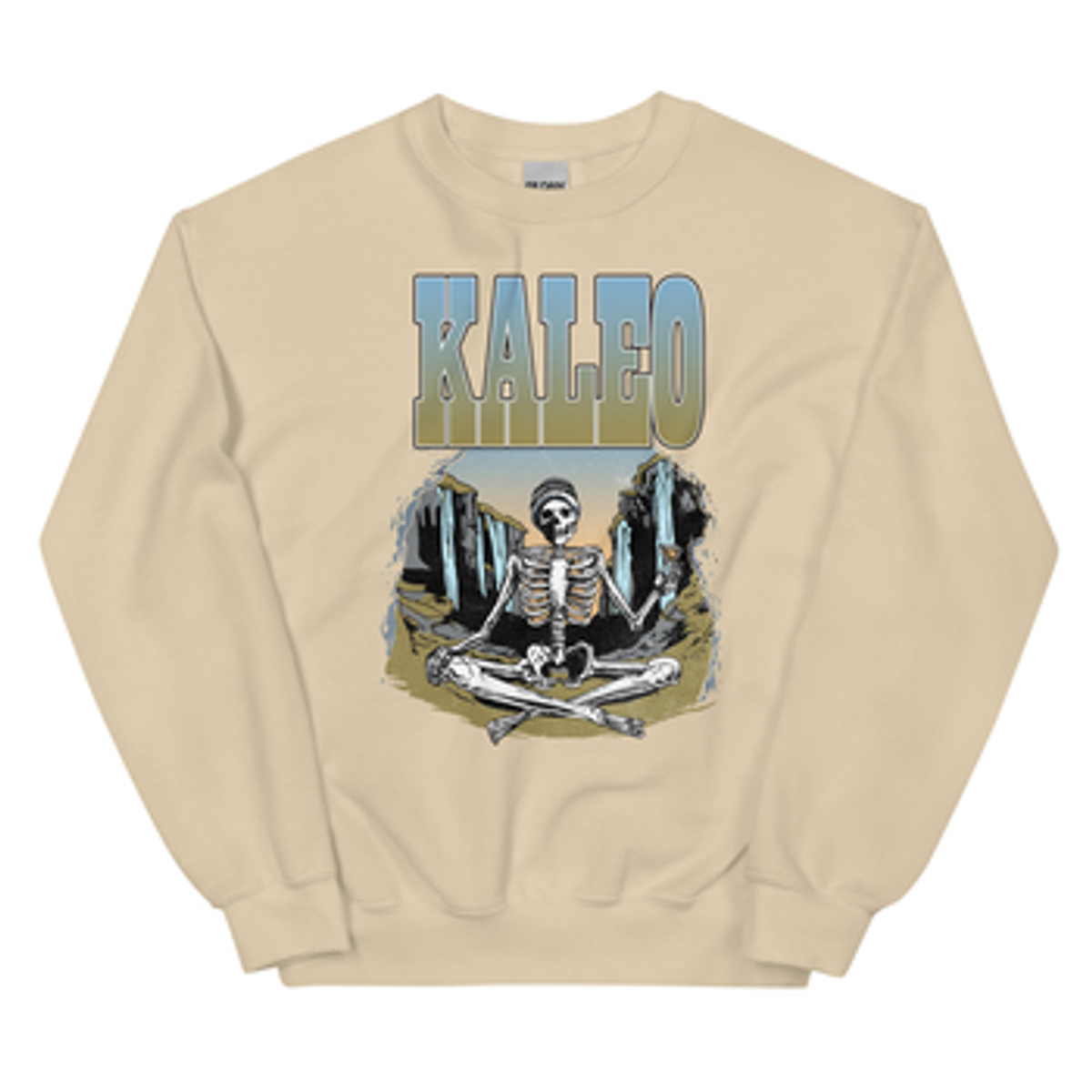 Meditating Skeleton Crewneck