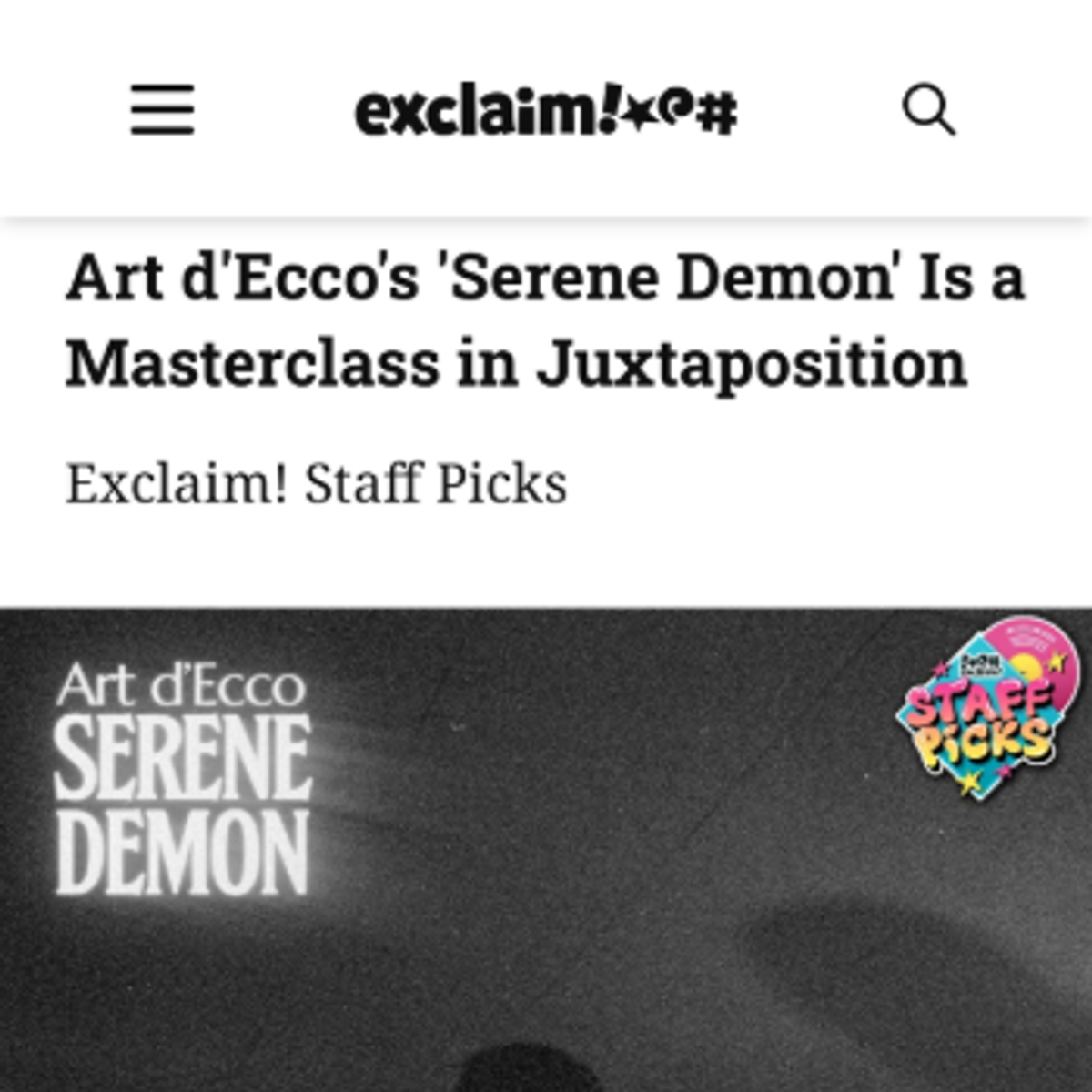 Exclaim! Album Review