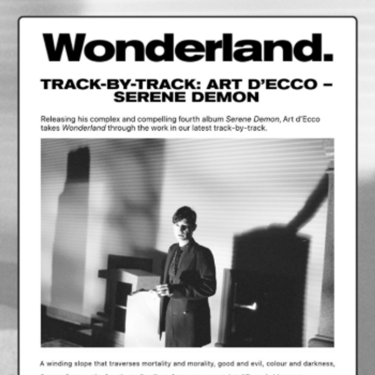 Wonderland Magazine: Track by Track