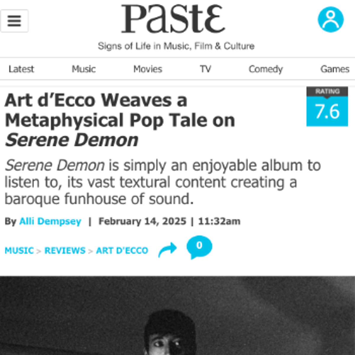 PASTE Magazine Review