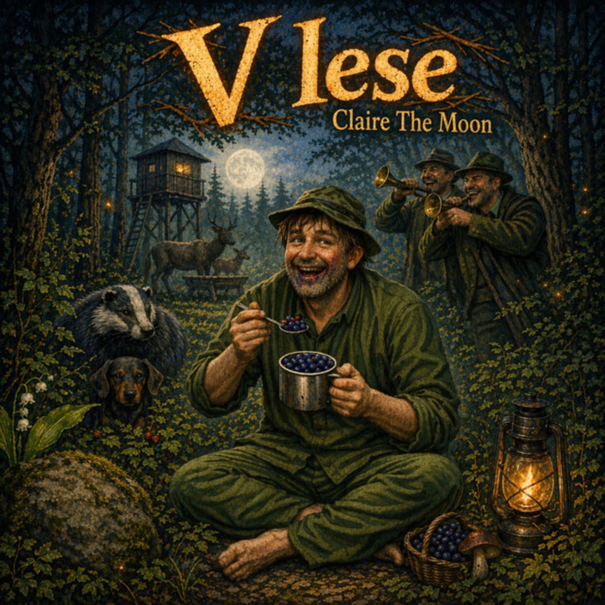 V lese