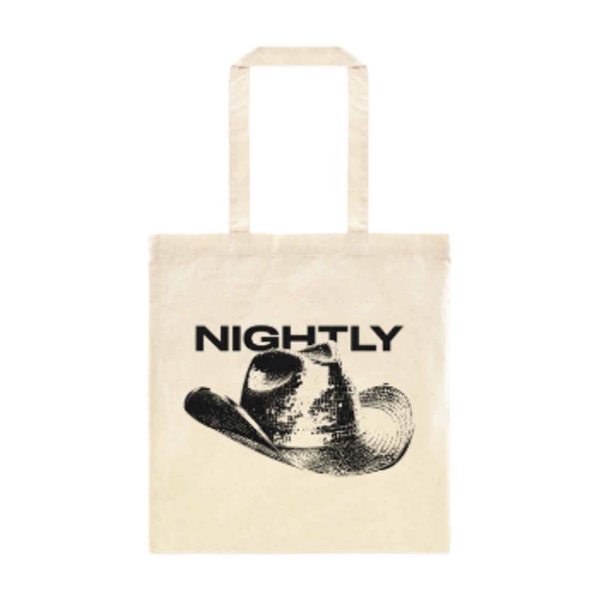 gas station cowboy hat tote bag